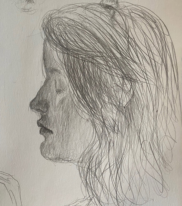 Henrietta, graphite on paper